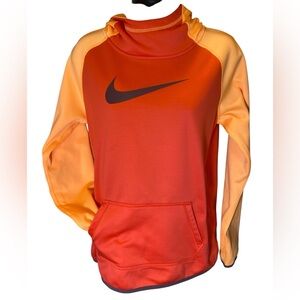 🍊 Nike Dri‑Fit Women’s XL Pullover Hoodie – Two‑Tone Sunset Vibe